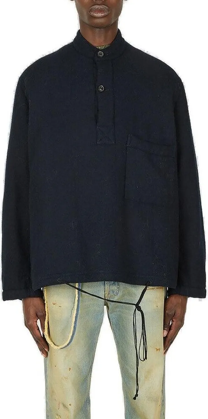 Maison Margiela Button Detailed Long-Sleeved Jacket