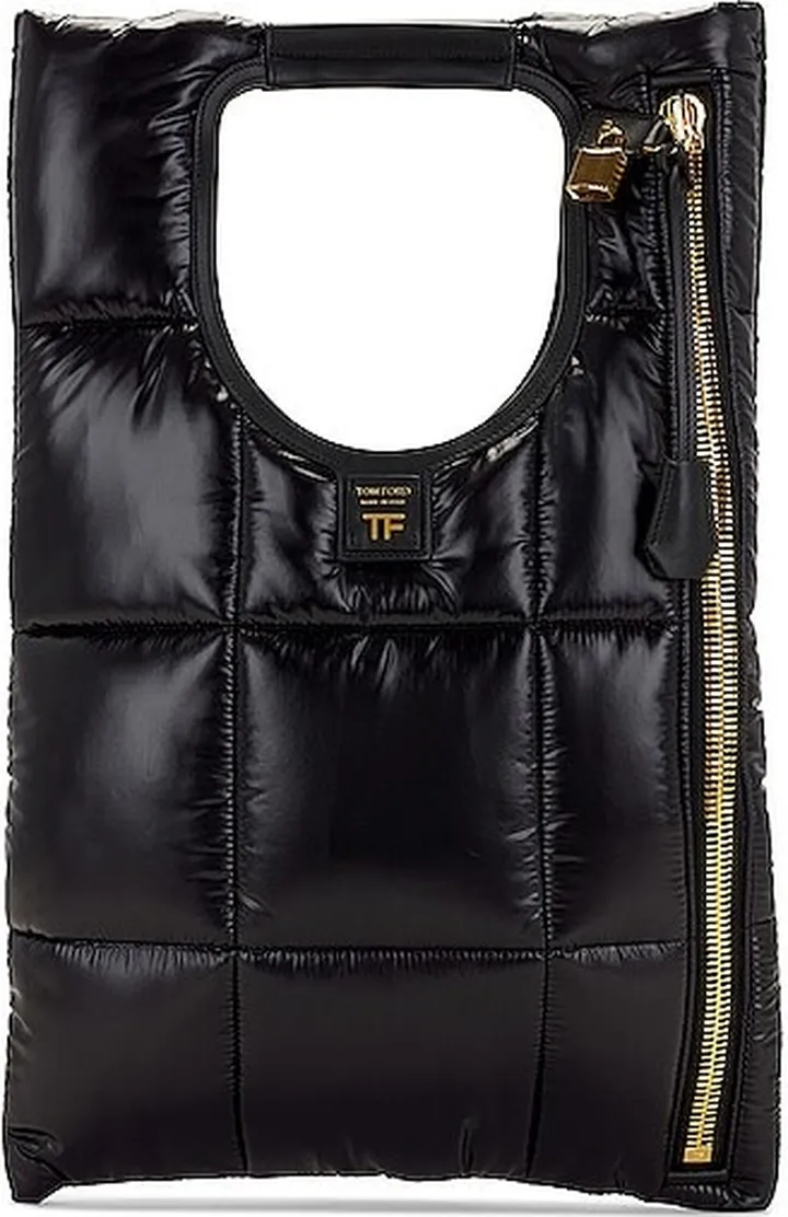 TOM FORD Puffy Nylon Alix Bag in Black