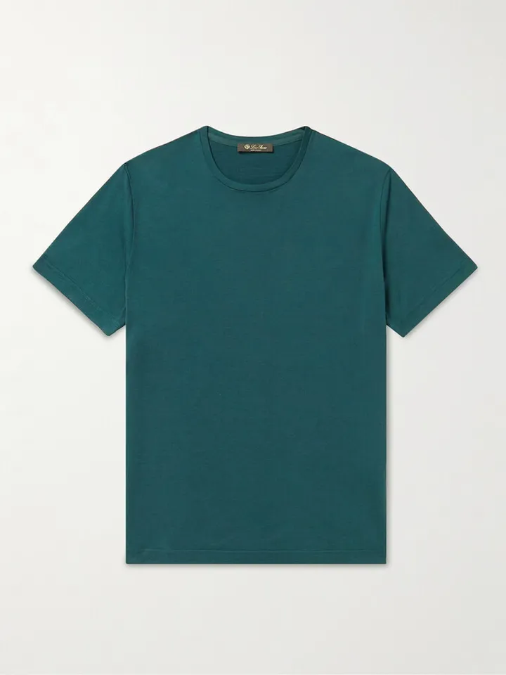 Slim-Fit Silk and Cotton-Blend Jersey T-Shirt