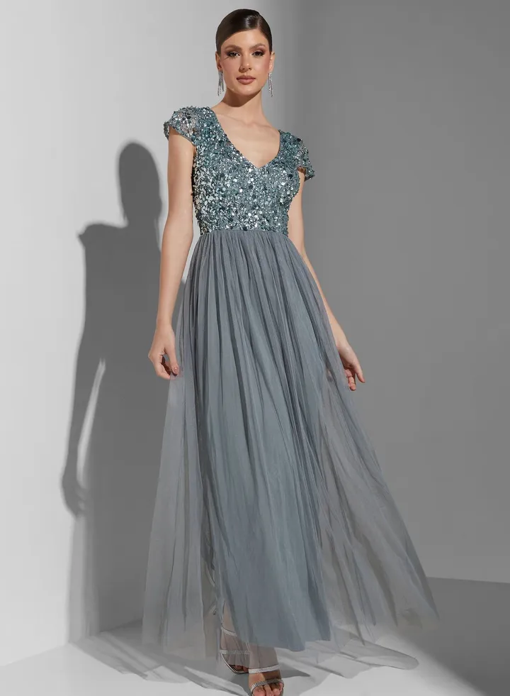 Youmna Embellished Plunge Dress