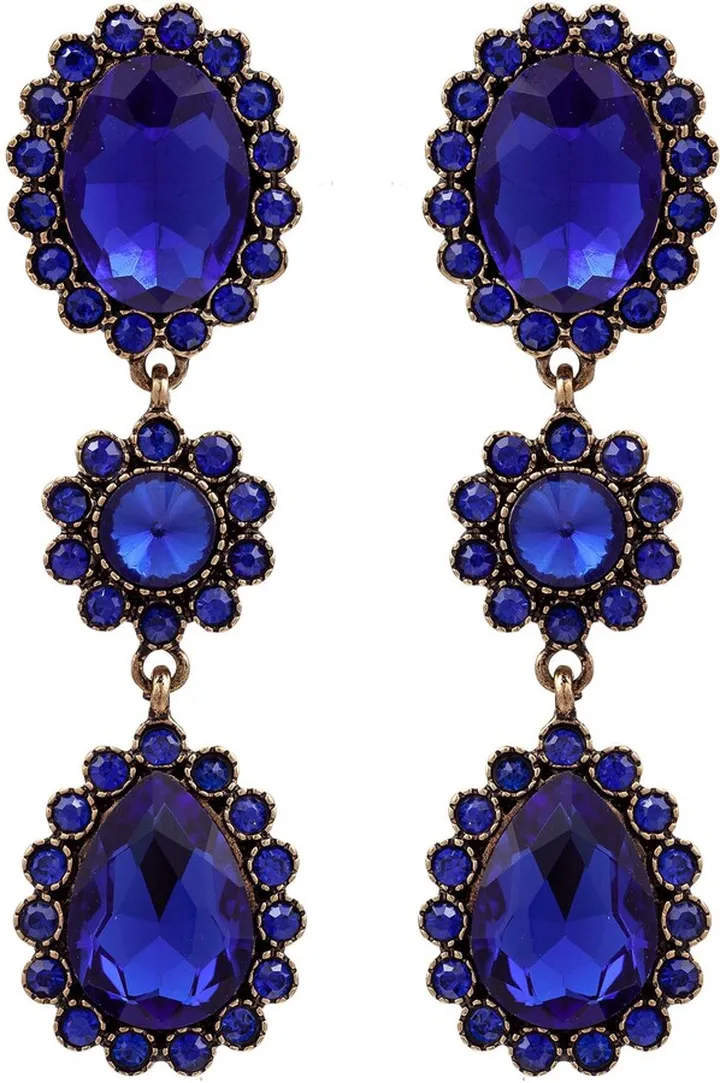 Cascade Blue Drop Earrings