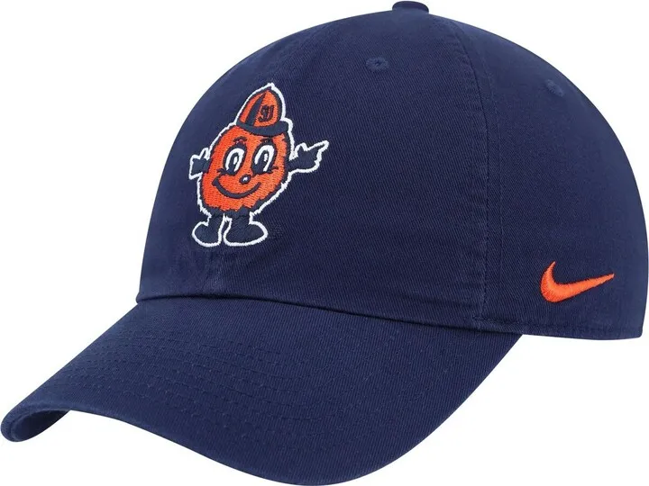 Men's Nike Navy Syracuse Orange Heritage86 Logo Performance Adjustable Hat