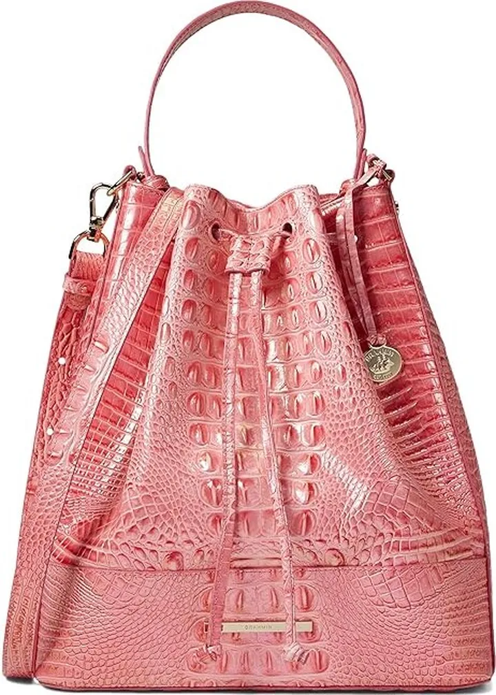 Brahmin Melbourne Marlowe Crossbody (Pink Punch) Handbags