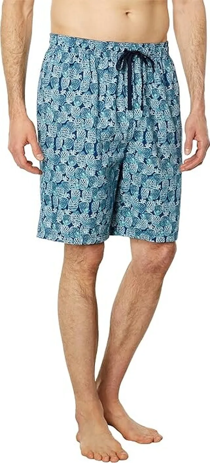 Nautica Printed Poplin Sleep Shorts (Estate Blue) Men's Shorts