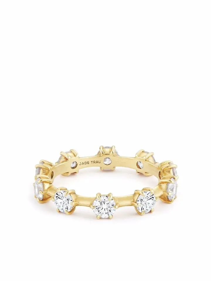 18kt yellow gold Kismet diamond medium ring