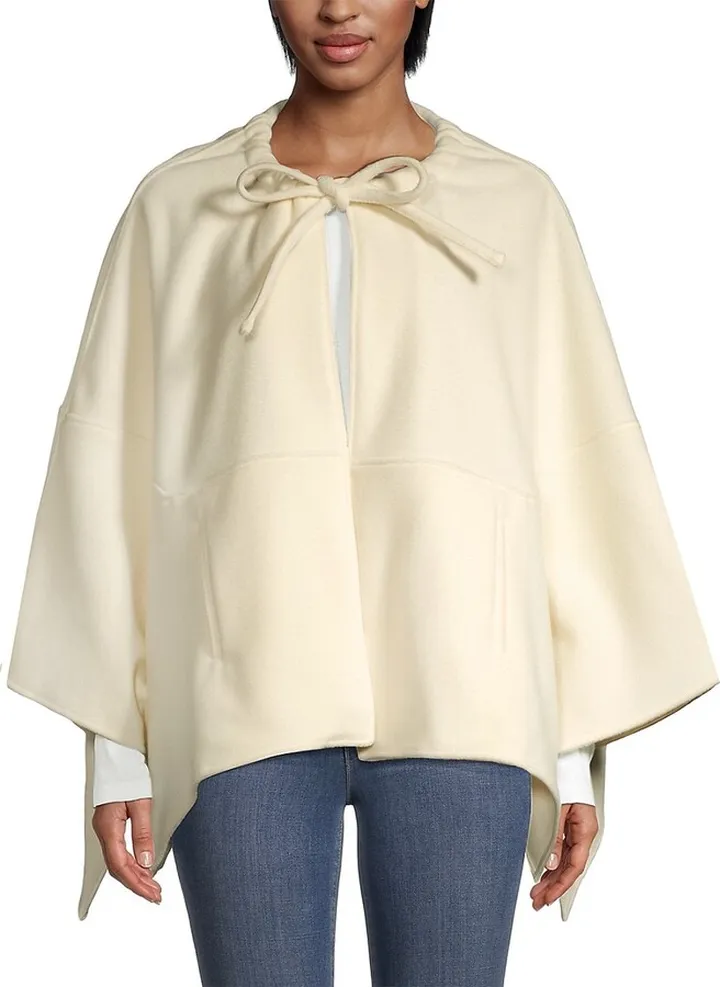 Mimi Wool-Blend Poncho