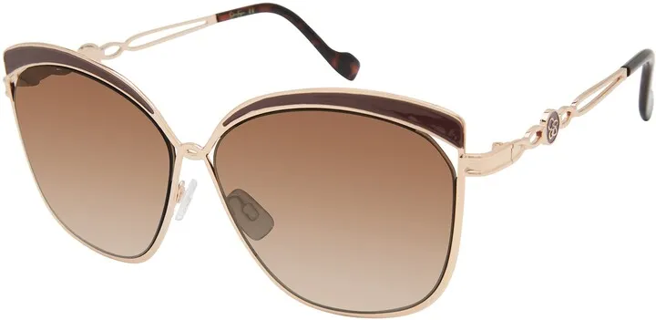 Enamel Brow Cat Eye Sunglasses