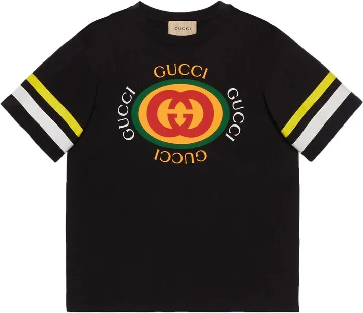 GG-logo print cotton T-shirt