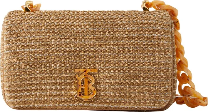 Small Lola Raffia Shoulder Bag