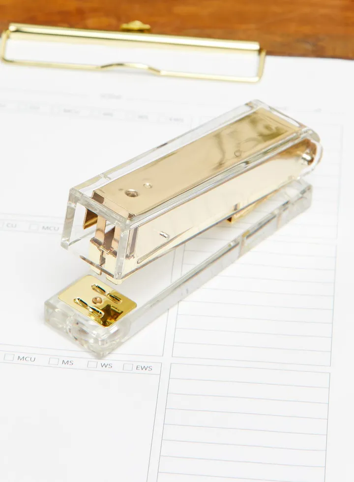 Gold Acrylic Stapler