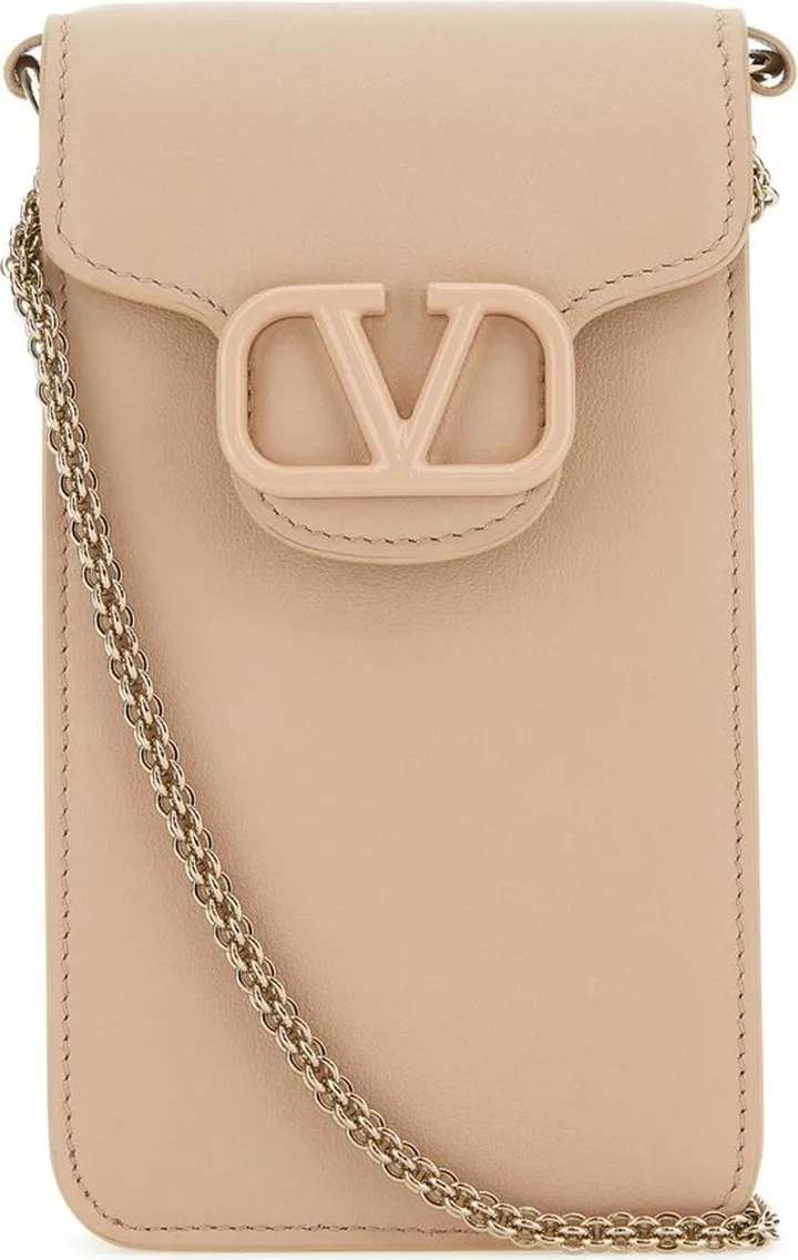 Valentino VLogo Plaque Foldover Top Mini Crossbody Bag