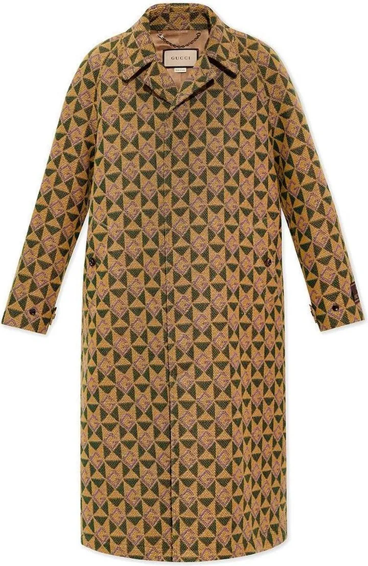 Gucci Geometrical Motif Coat