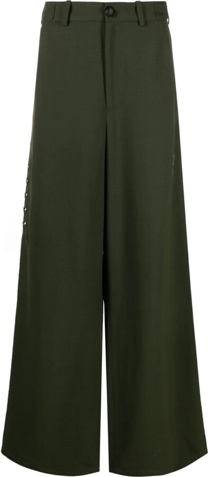 Green Arjin Wide-Leg Trousers