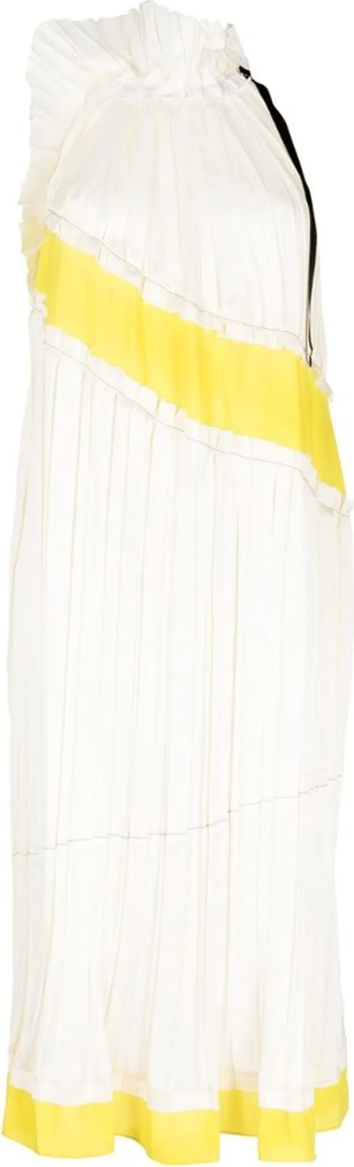 Fully-Pleated Sleeveless Midi Dress