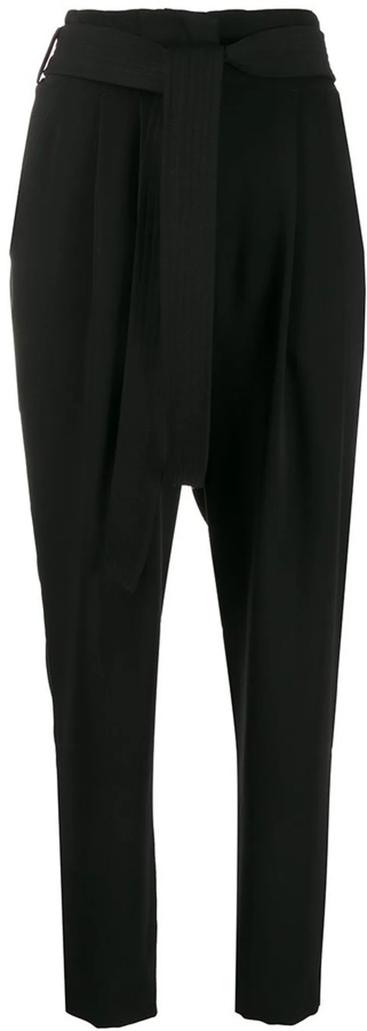 Belted High Waisted Trousers