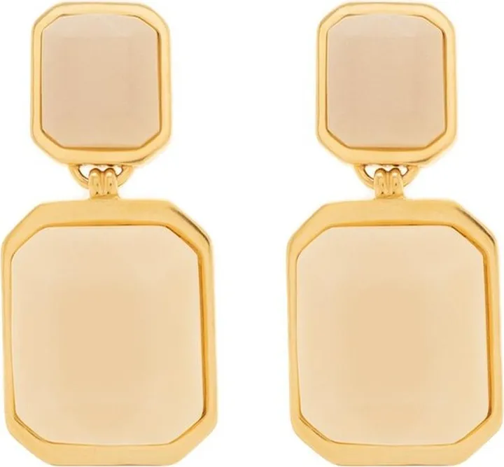 Saint Laurent Octagon Earrings