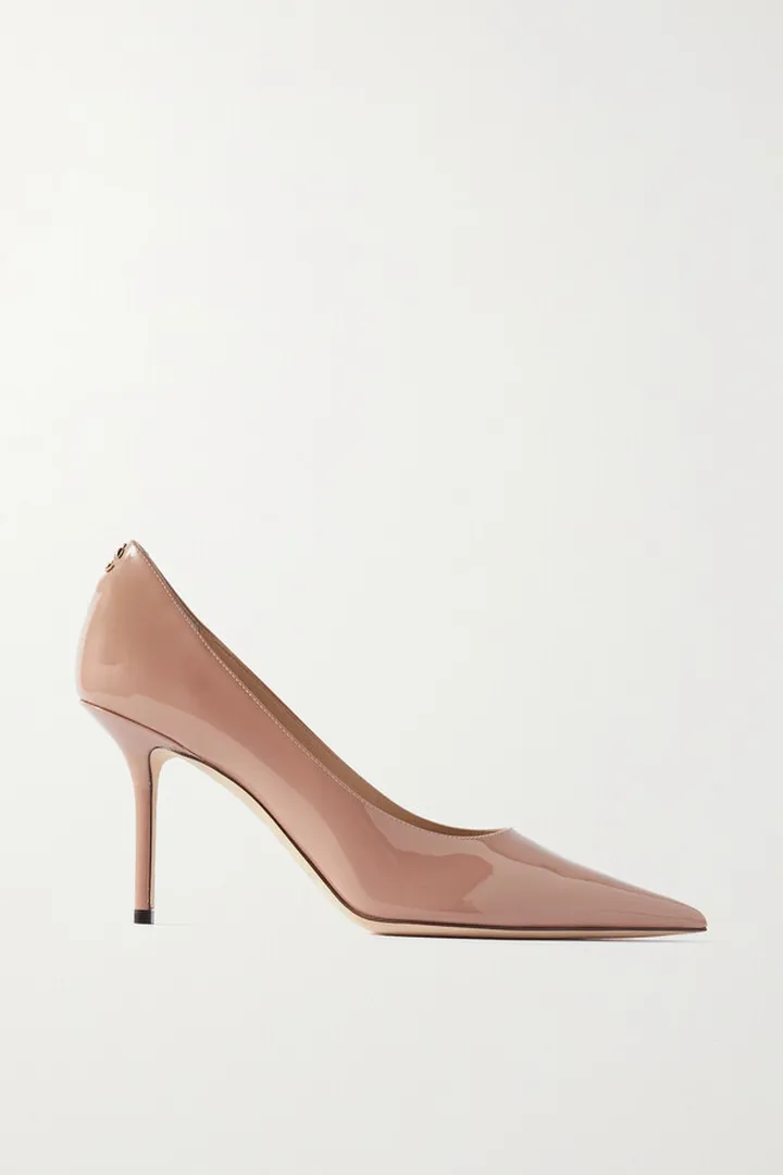 Jimmy Choo - Love 85 Patent-leather Pumps - Neutrals