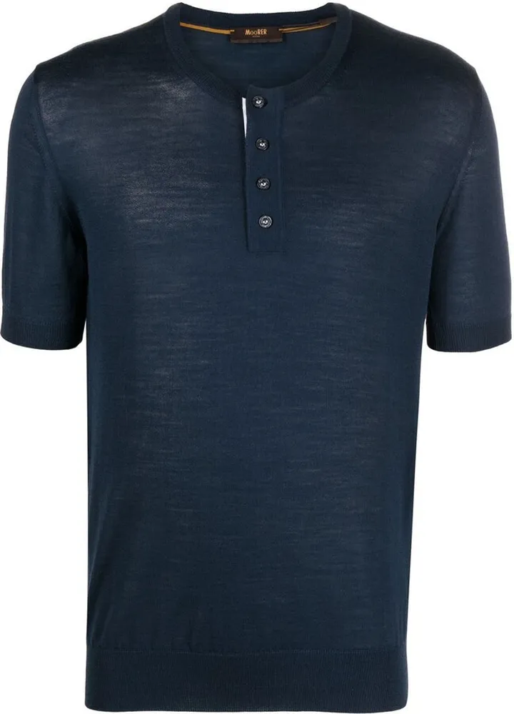 short-sleeve Henley T-shirt