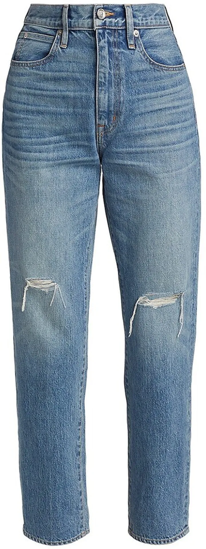 Dakota Distressed High-Rise Jeans