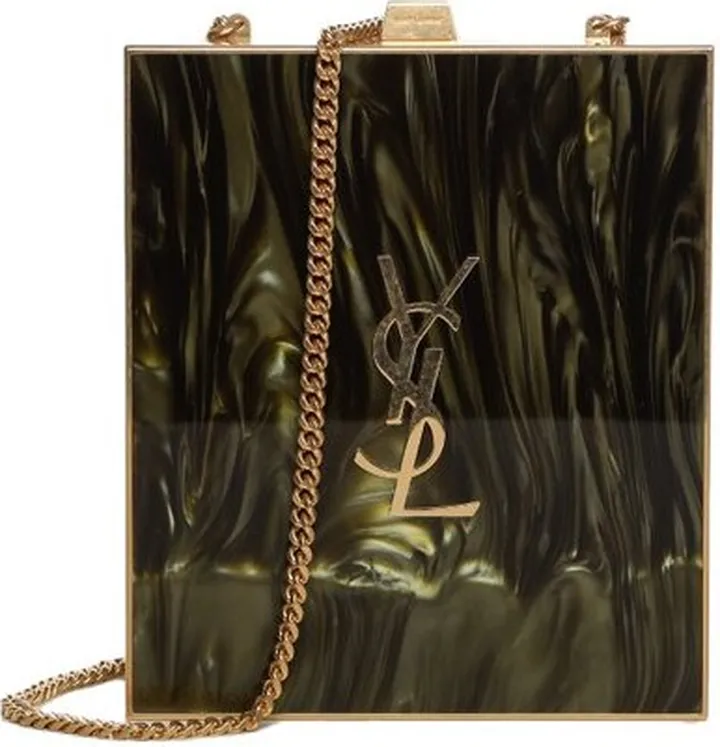 Saint Laurent Tuxedo Logo Plaque Shoulder Bag