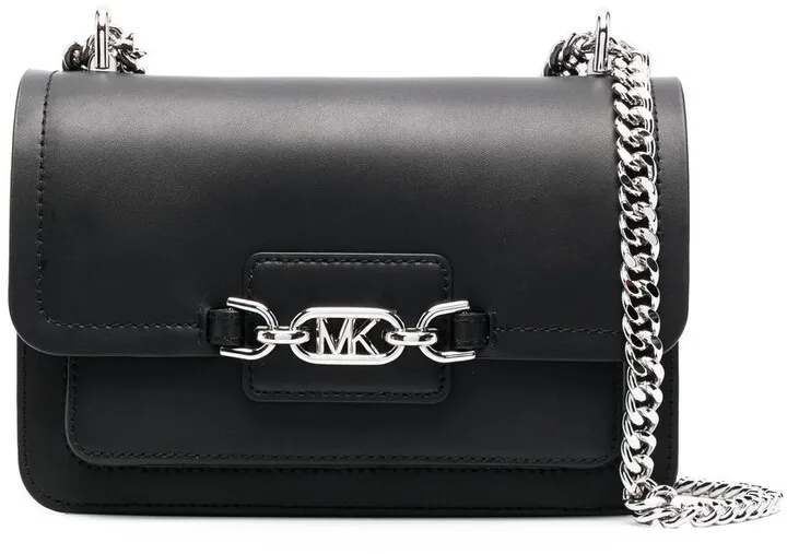 Heather logo-plaque crossbody bag