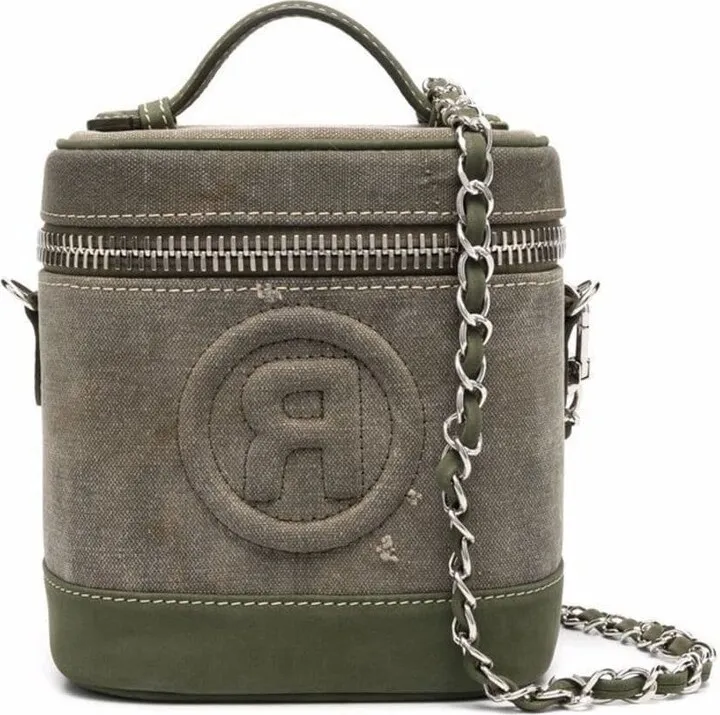 Logo Embroidered Vanity Bag