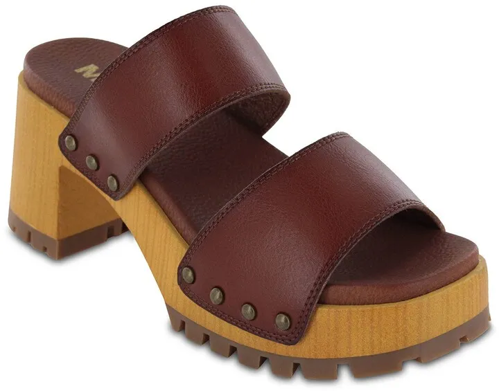 Stefani Vegan Leather Platform Clog