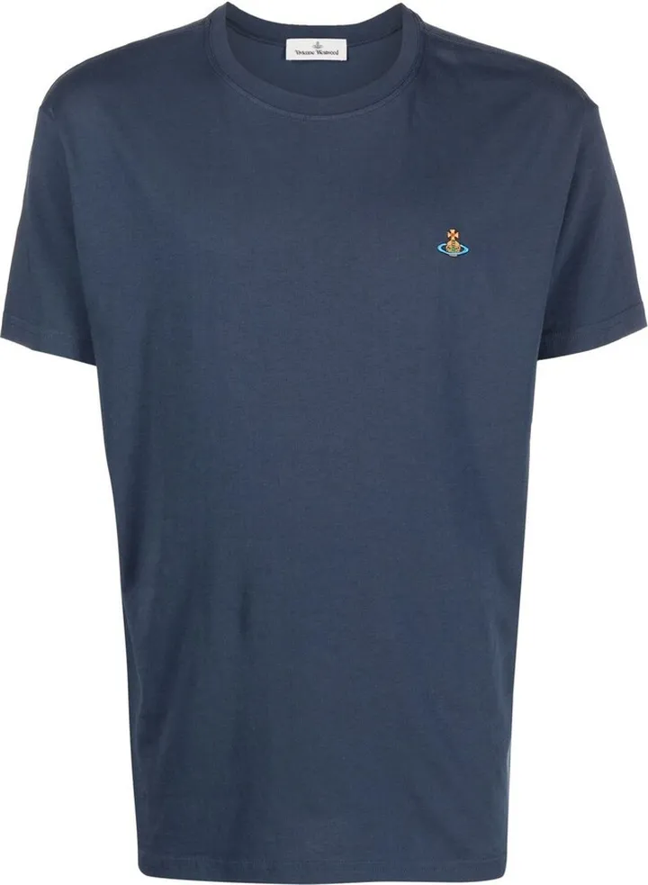 Orb-embroidered cotton T-shirt