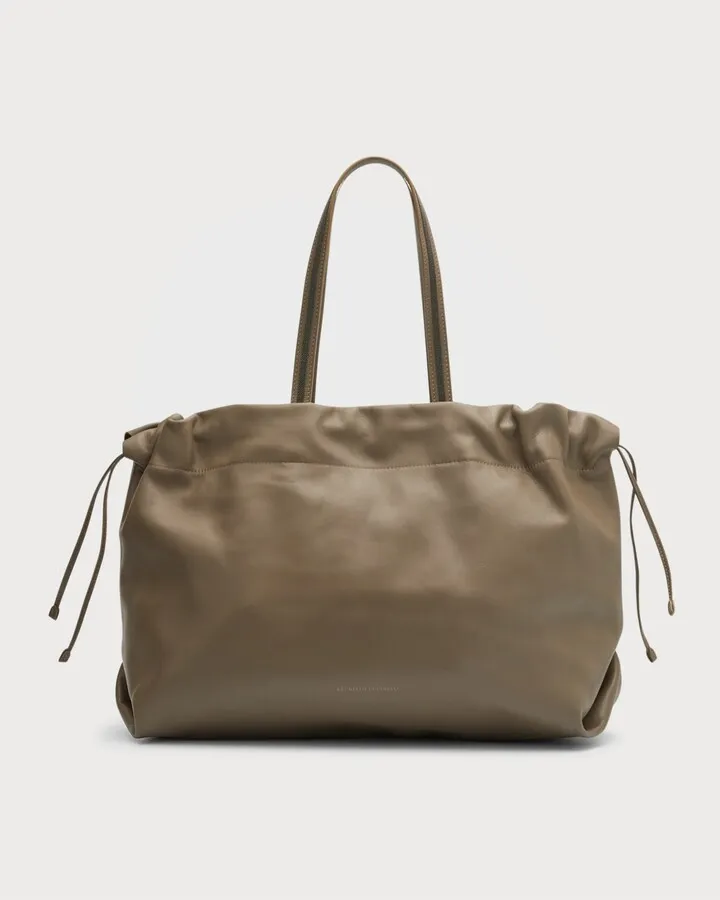 Large Monili Napa Leather Tote Bag