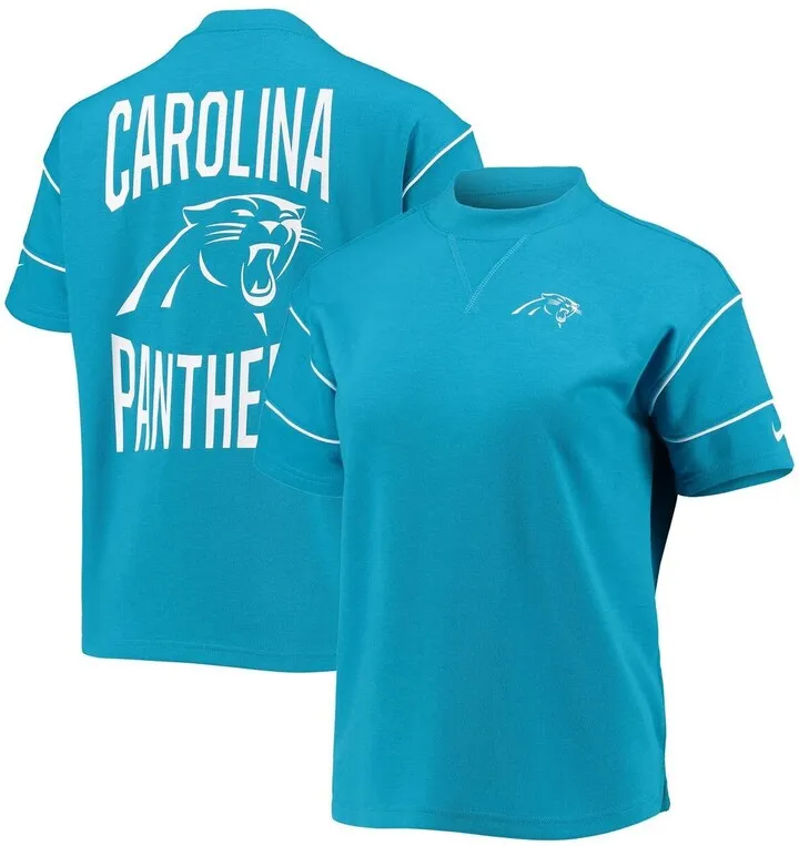 Women's Nike Blue Carolina Panthers Fashion Performance T-shirt