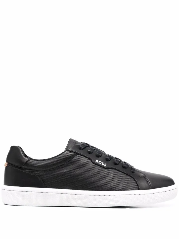 Mesh-Panel Low-Top Sneakers