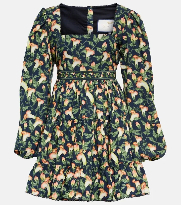 Avena floral cotton minidress