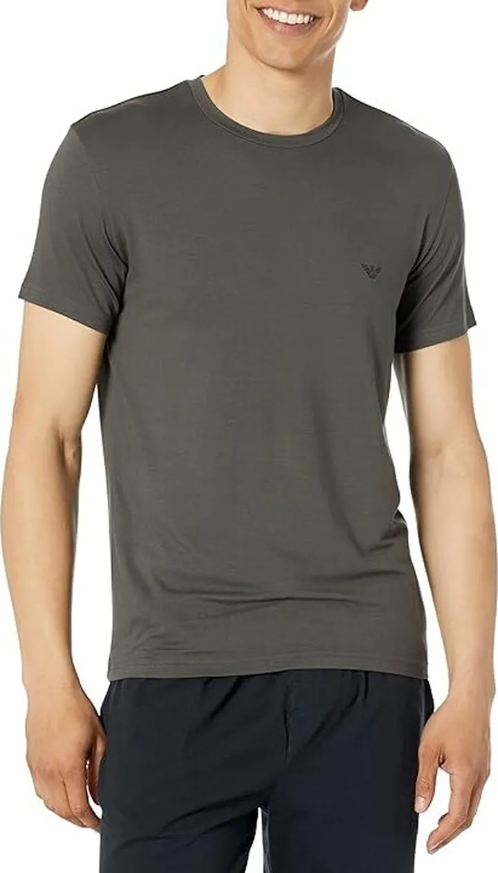 Emporio Armani Deluxe Viscose T-Shirt (Land) Men's Clothing
