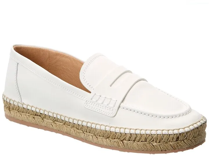 Gianvito Rossi Lido Leather Espadrille