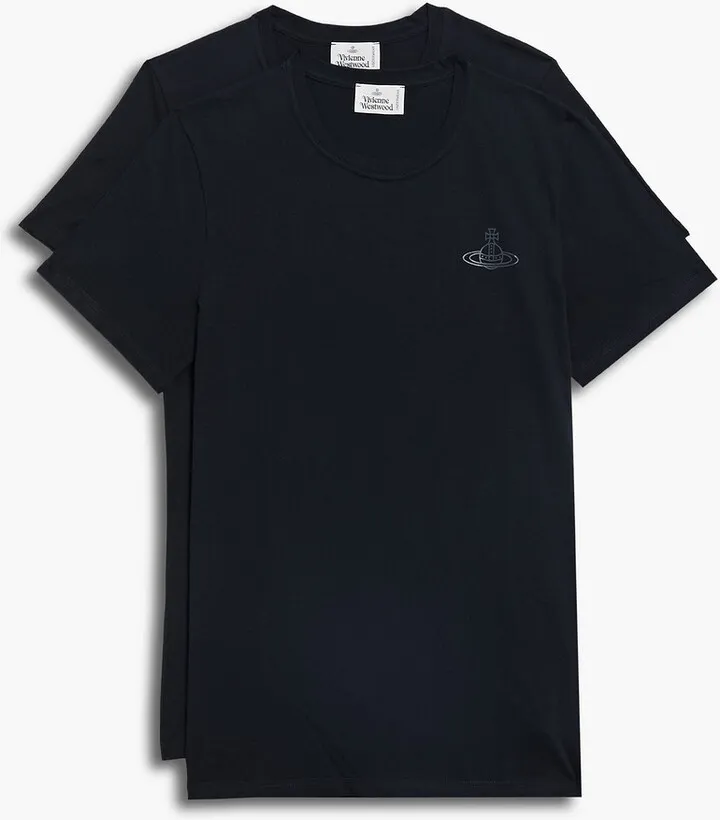 Set of 2 printed cotton-jersey T-shirts