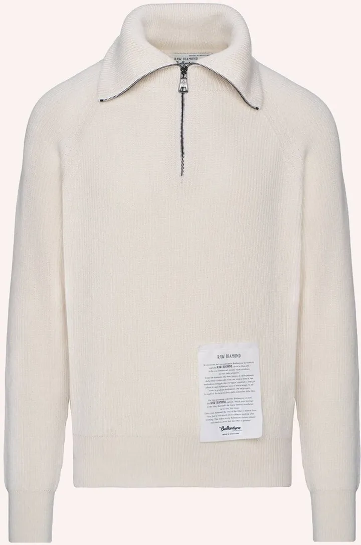 Raw Diamond - Fisherman Half Zip Neck Pullover