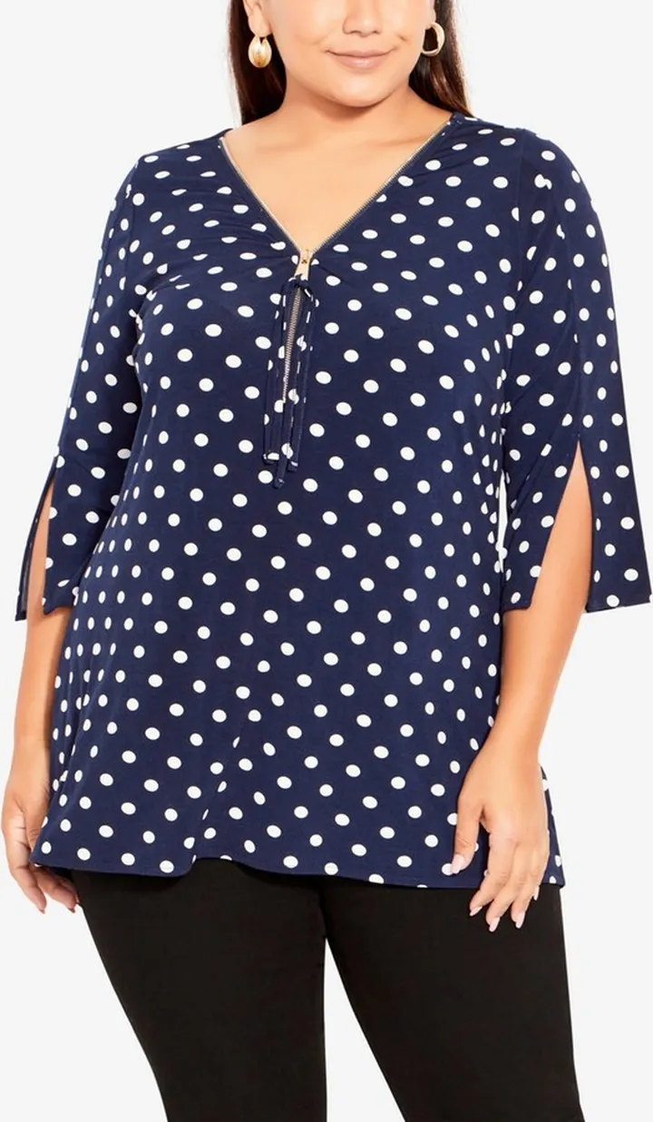 Avenue Plus Size Luella Short Sleeve Top