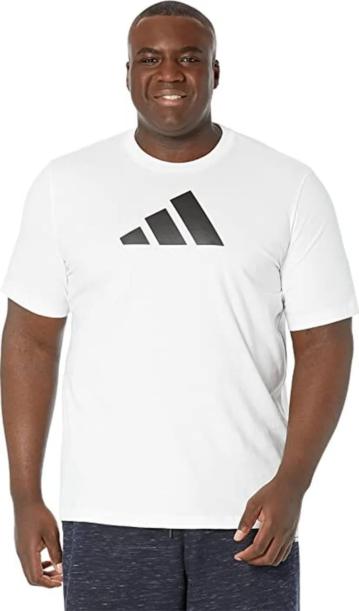 adidas Future Icon 3-Bar Tee (White) Men's Clothing