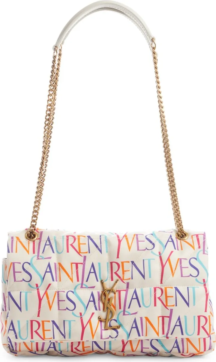 Jamie Logo Print Shoulder Bag
