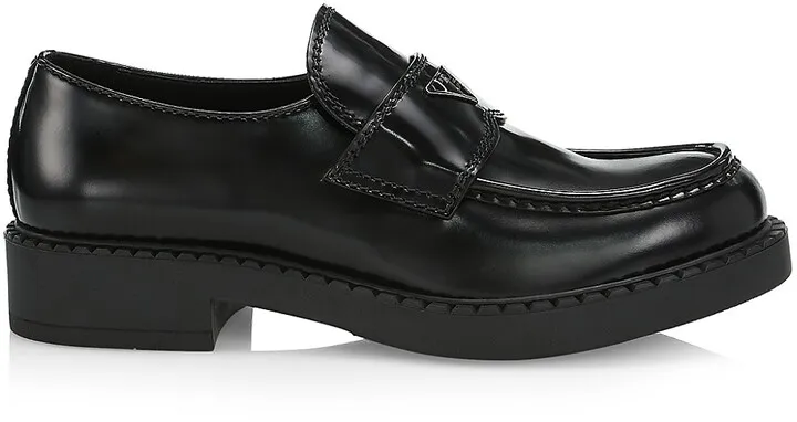 Spazzolato Leather Loafers