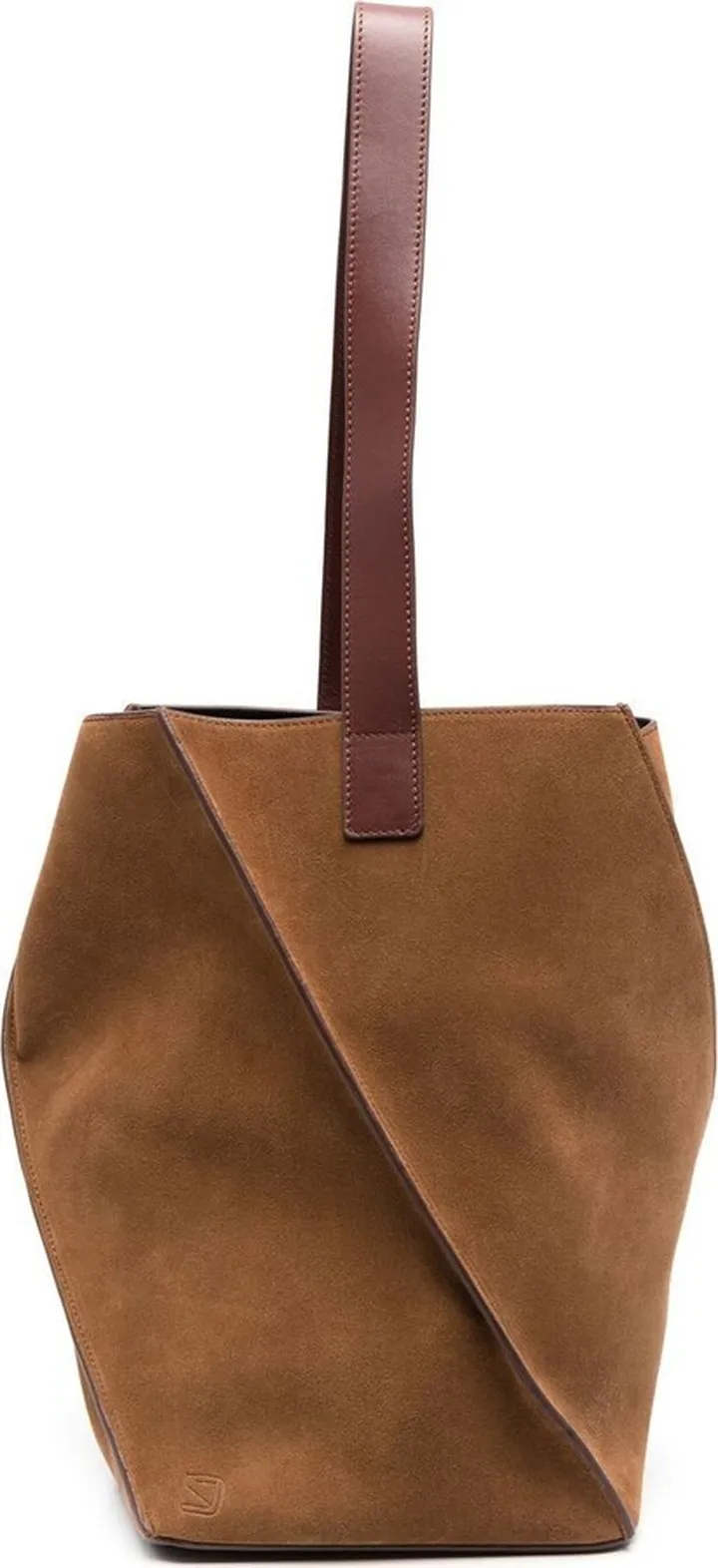 Twist Suede Tote Bag