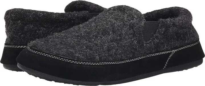 Acorn Fave Gore (Black Tweed) Men's Slippers