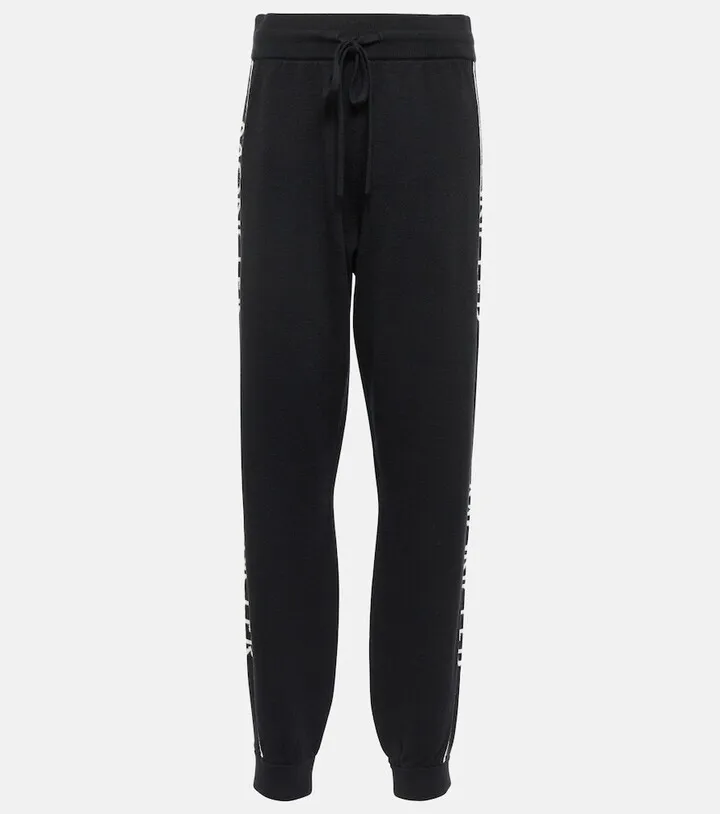 Logo wool sweatpants