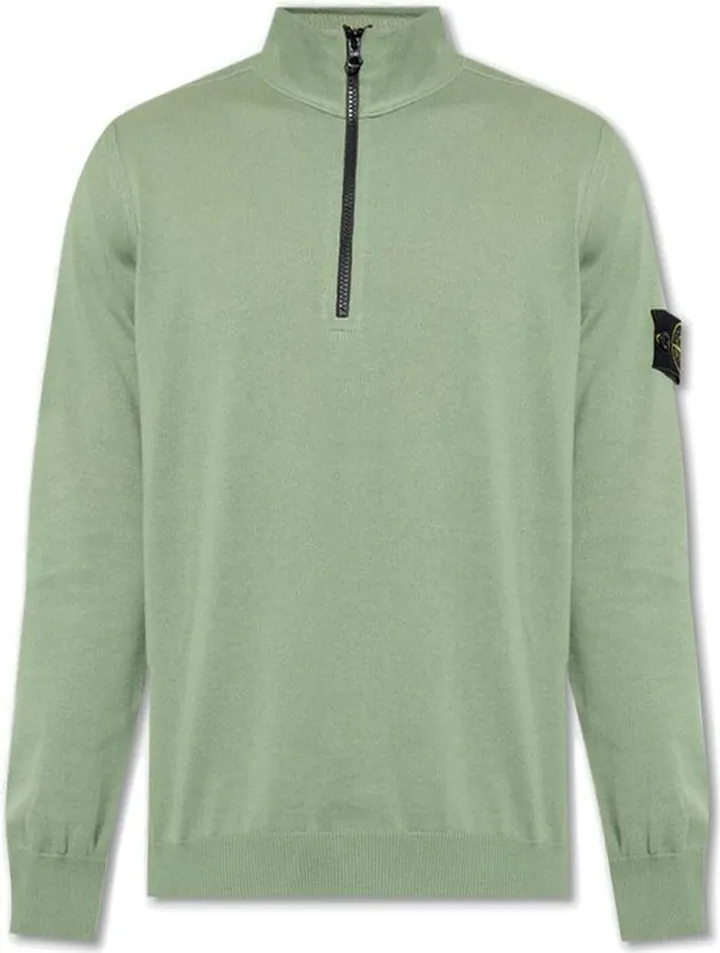 Stone Island Half-Zip Long-Sleeved Jumper