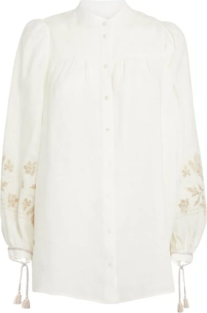 Weekend Max Mara Embroidered Tunic Blouse