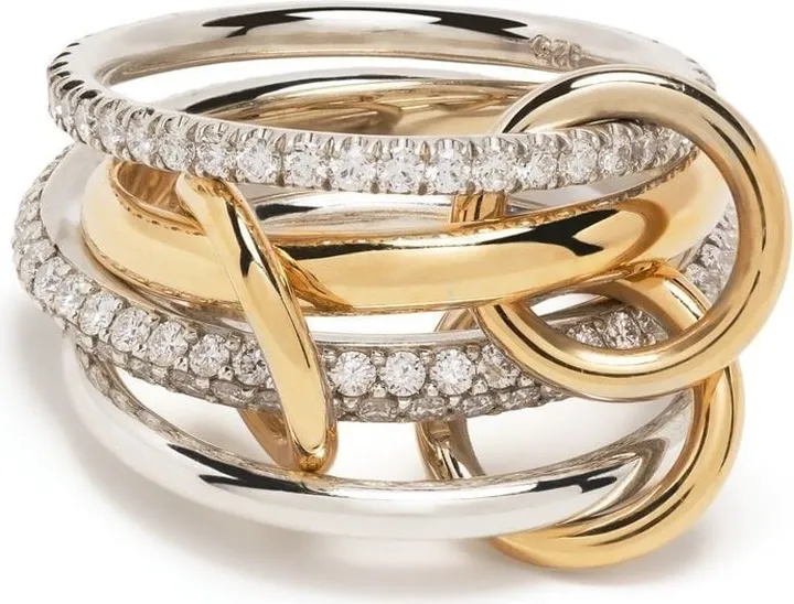 18kt Yellow And White Gold Diamond Ring