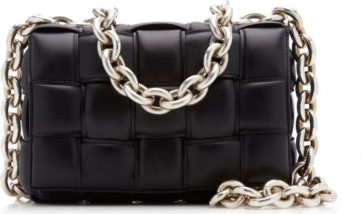 Women's The Chain Padded Cassette Leather Bag