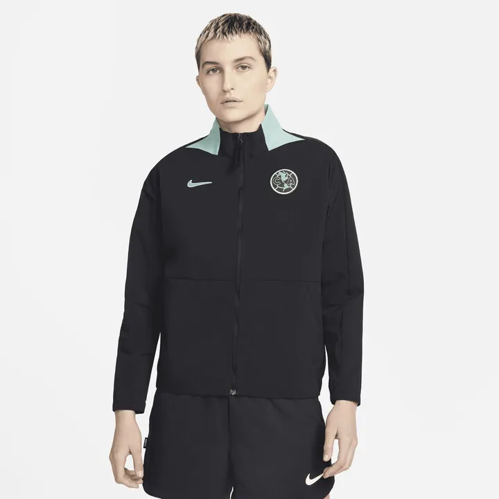 Club América Nike Women's Dri-FIT Soccer Jacket in Black