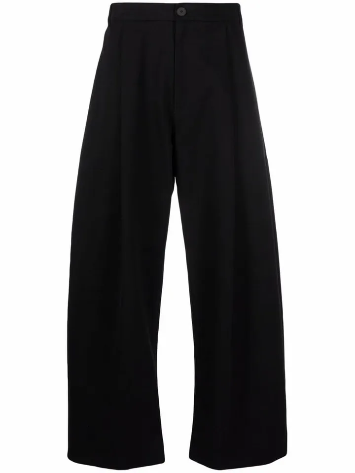 Wide-Leg High-Waisted Trousers