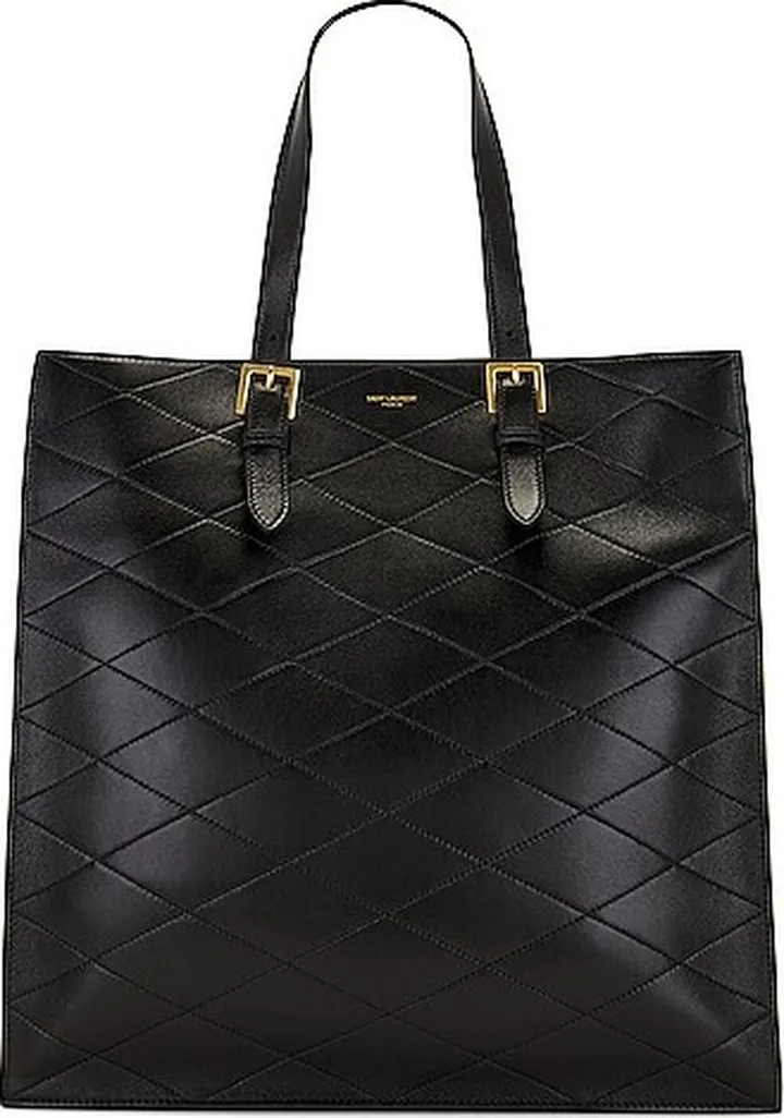 Saint Laurent Sade Puffer Tote in Black